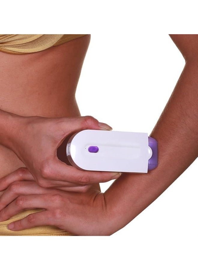 فينيشنج تاتش ماكينة إزالة الشعر للسيدات بدون ألم بتقنية Finishing Touch – جهاز إزالة شعر فوري وآمن للوجه والجسم بالكامل – بديل الليزر والحلاقة – مناسبة لجميع ألوان البشرة – قابلة لإعادة الشحن – إزالة شعر ناعمة ودقيقة للوجه والذراعين والساقين وتحت الإبط وخط البكيني - Image 2